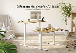 Claiks Electric Standing Desk, Adjustable Height