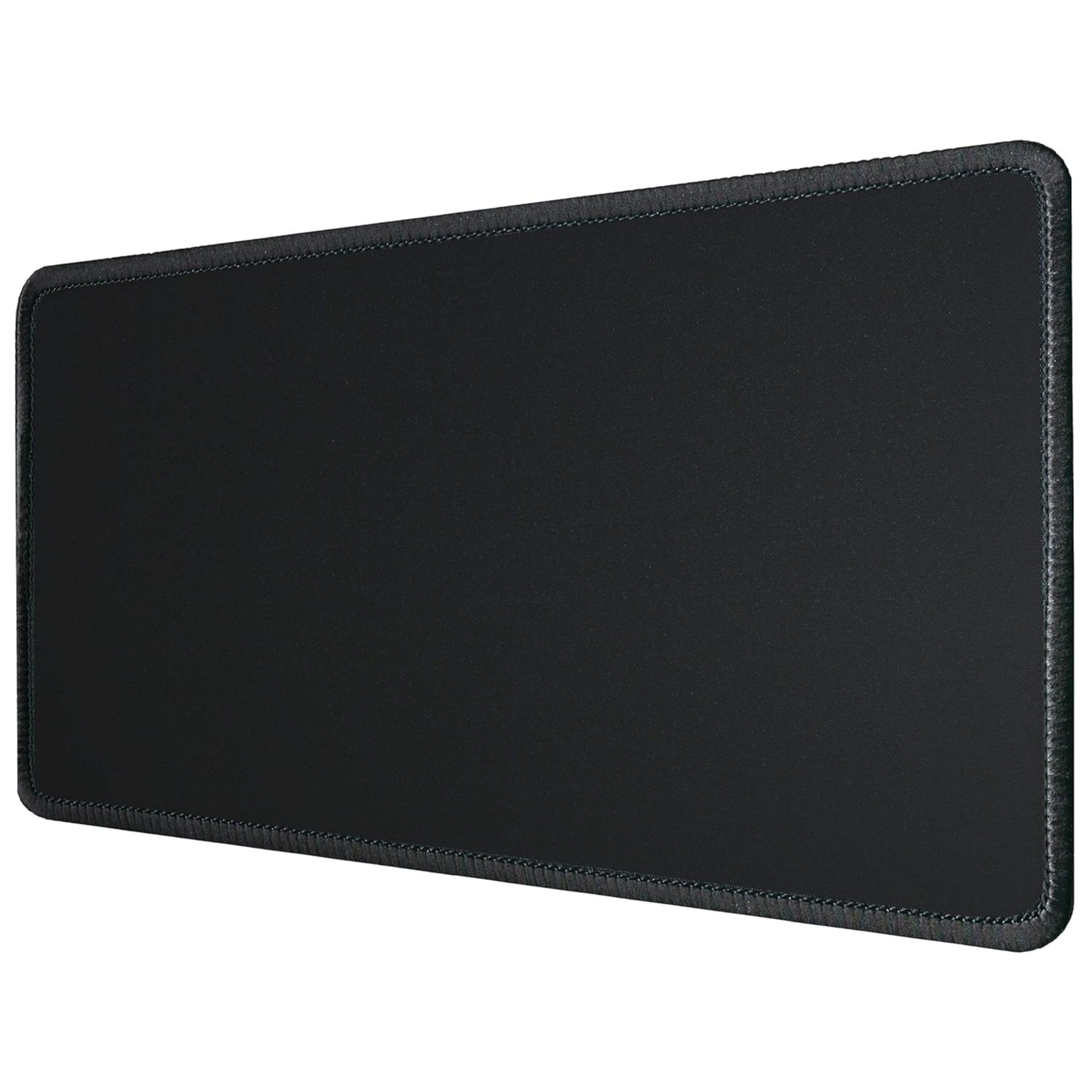 silmo Mouse Mat Size XX Large 35 x 12 inches / 90 x 30 cm, Black, Stitched Edges, washable & rollable Mouse Pad, for Office and Gaming, Mousepad non-slip & quiet