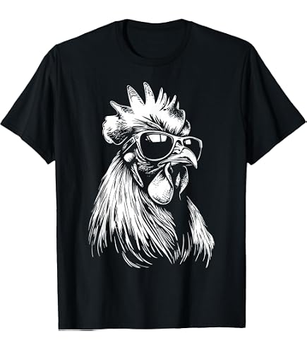 Amazon.com: Womens Funny Chicken Rooster Saying FUCK V-Neck T