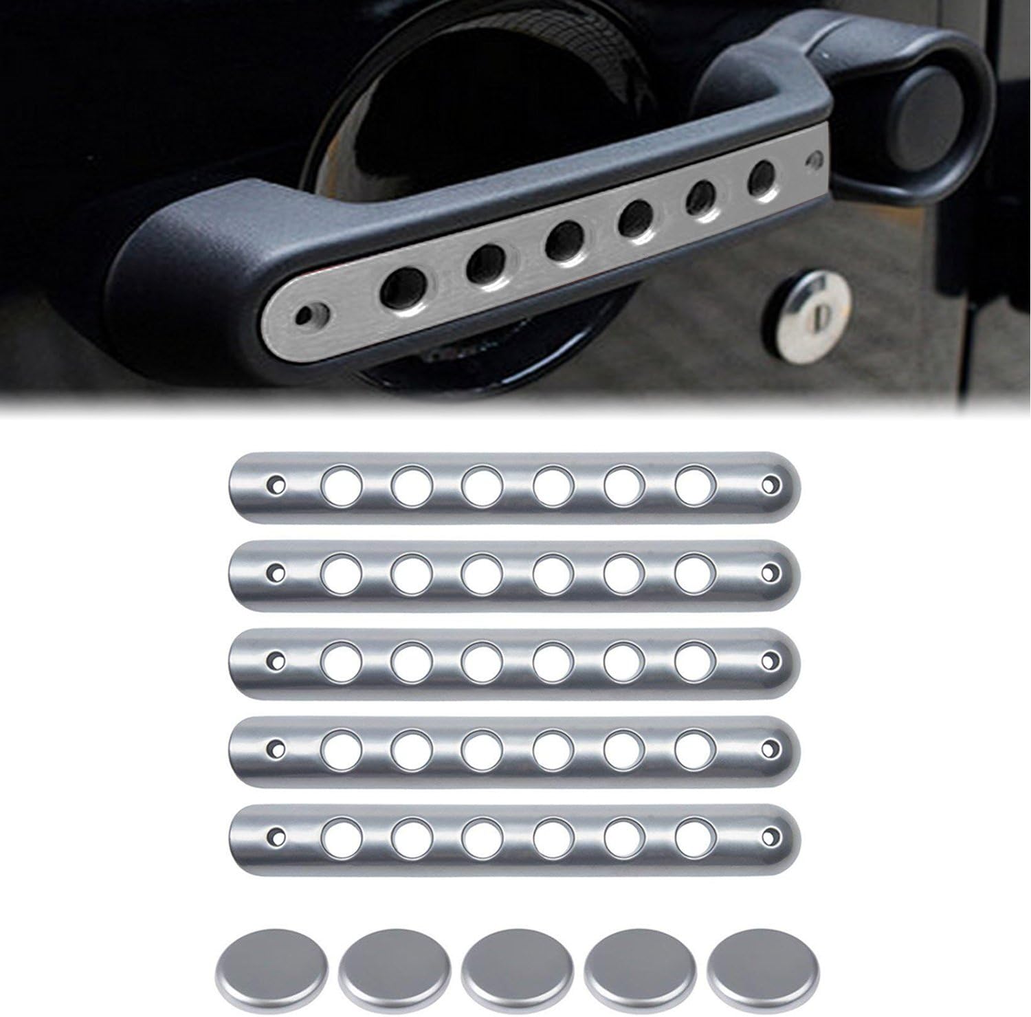 Side Door handle insert Grab Handle & Push Button Knobs