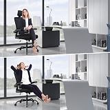Naspaluro Ergonomic Office Chair High Back Headrest Flip-Up Armrests Black view 7