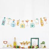 Pre-strung Margarita Birthday Party Decorations Margs and Matrimony Bachelorette Party Tequila Bar Banner, 21st Bday Mexican Final Fiesta Photo Booth Backdrop