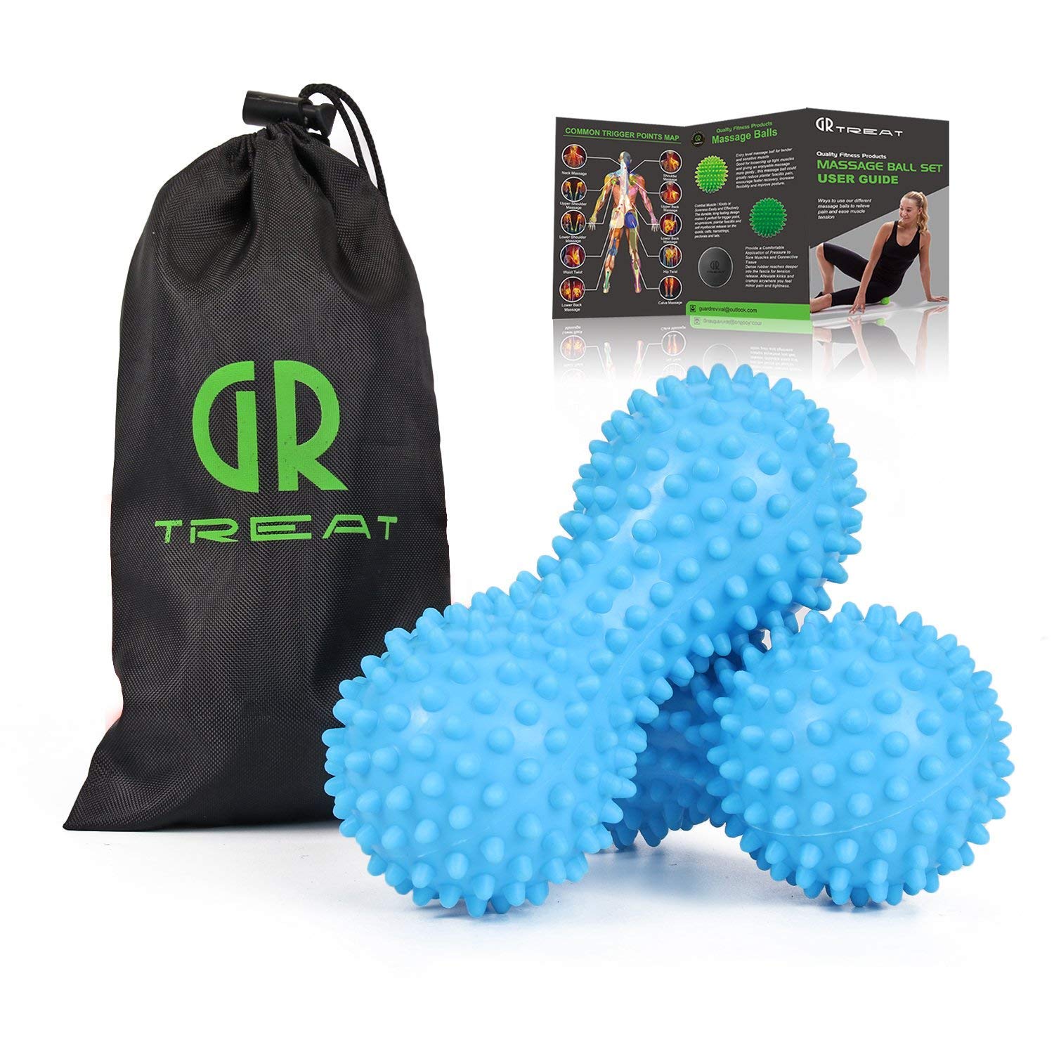 Massage Ball Spiky Massage Ball Foot Roller for Plantar Fasciitis