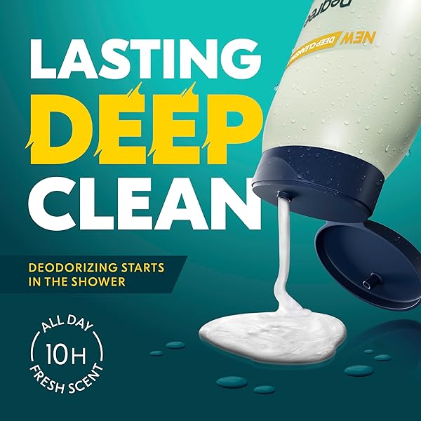 DEGREE ALL DAY FRESH BODY WASH FRESH COCONUT DEEP CLEANSING 20 OZ