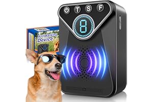 AUBNICO Anti Barking Device,1500 mAh Rechargeable Dog Barking Control Device with 3 Adjustable Sensitivity/Frequency Levels, 50 Ft Ultrasonic Dog Bark Deterrent, Bark Box Safe for Humans & dog