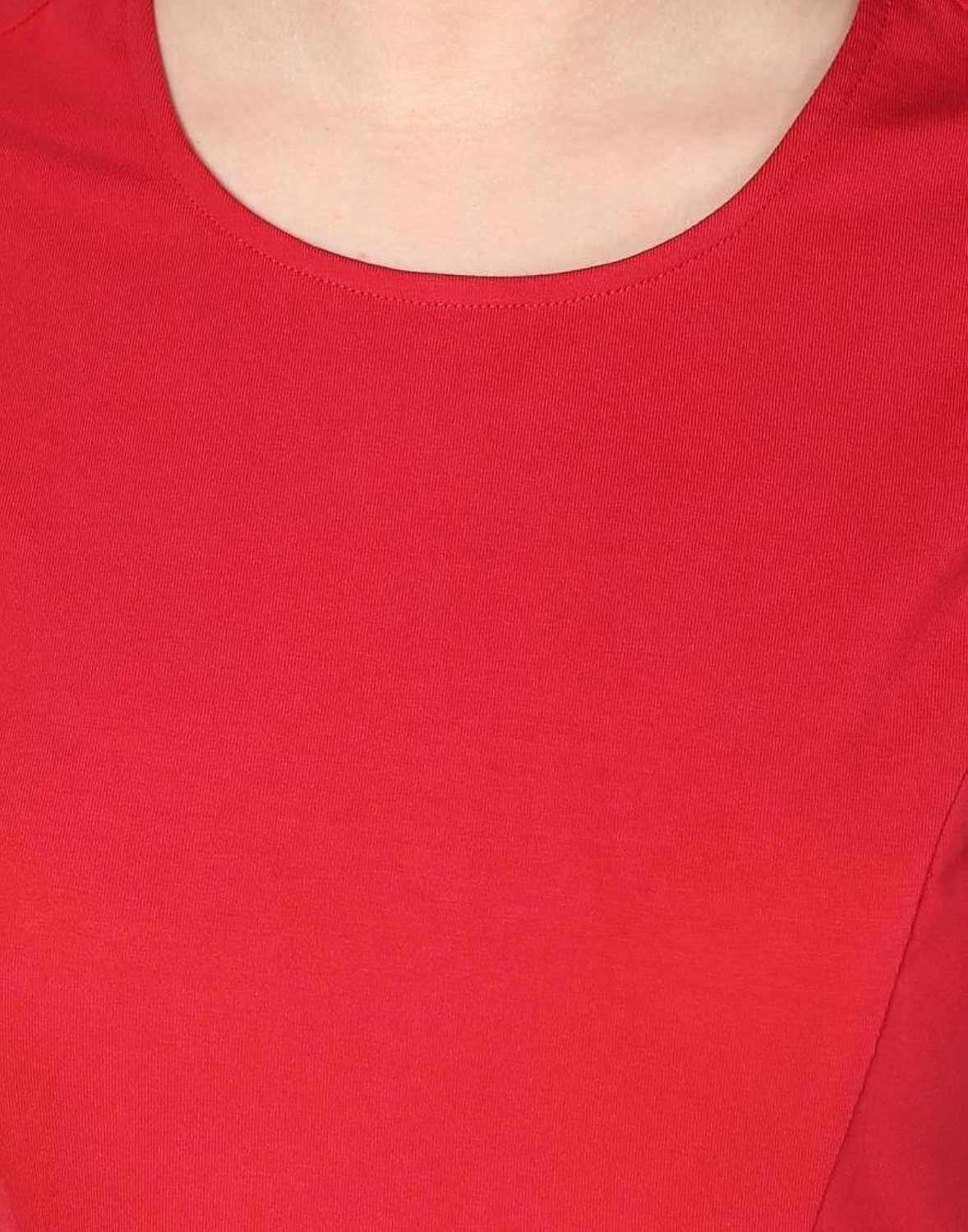 besiva women's cotton sleeveless solid fit and flare dress