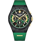 Paras Crown Watches for Men Luxury Japanese Quartz Movement Chronograph Analog Watch Stainless Steel Case 5ATM Waterproof Mens Watches