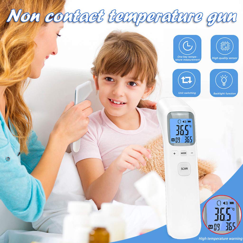 Instant Digital Forehead Thermometer Non Contact Infrared Thermometer