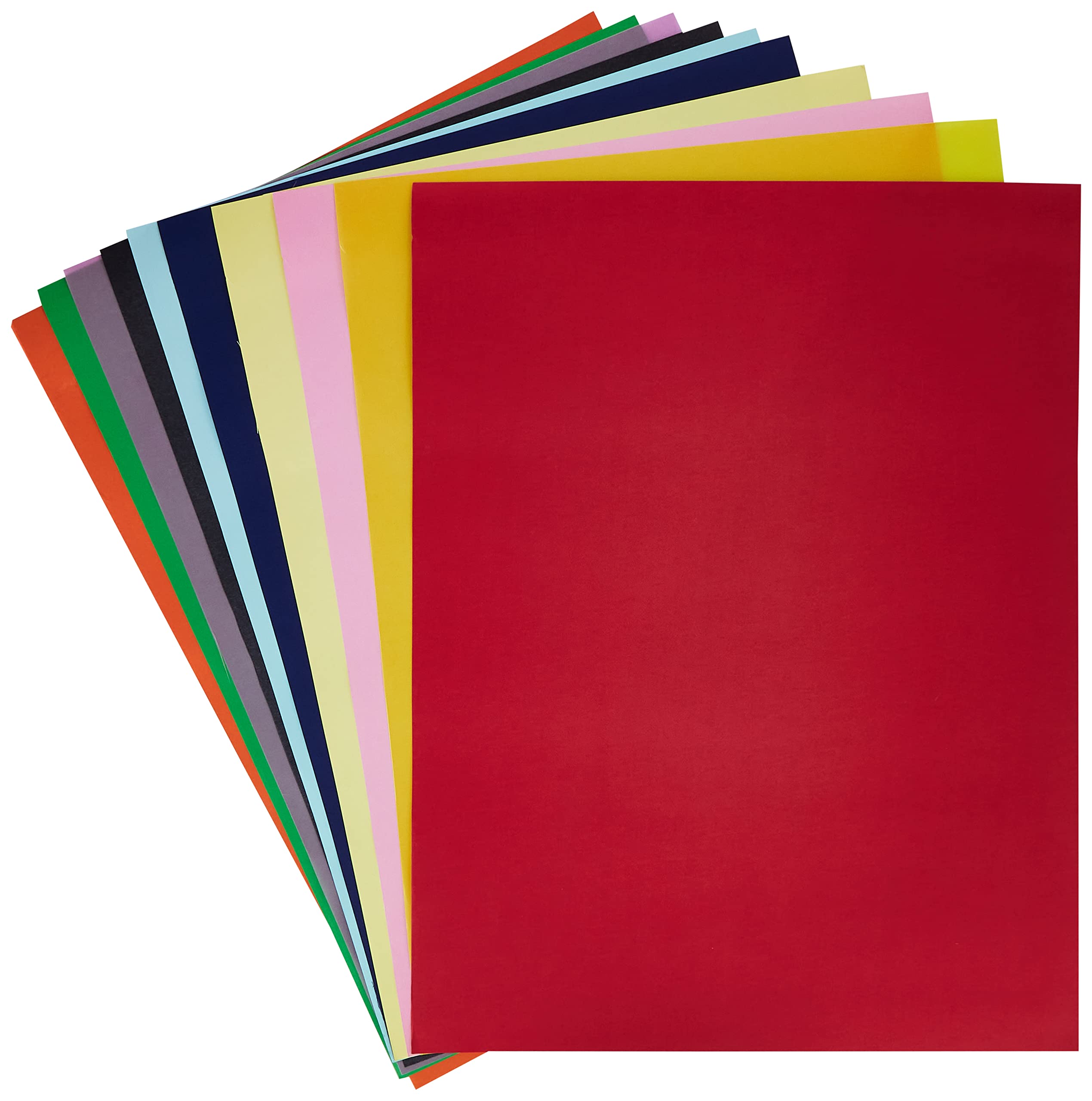 Clairefontaine 384099C - Pack of 10 Rolls Coloured Poster Paper 90g/m² Format 60x80cm Cutting Writing Collage Creative Activities Adults Children Ast Colours