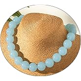 ZMJK Colorful Chunky Beaded Necklace for Women Acrylic Bead Choker Necklaces Fashion Large Round Beads Necklaces for Women Handmade Summer Jewelry