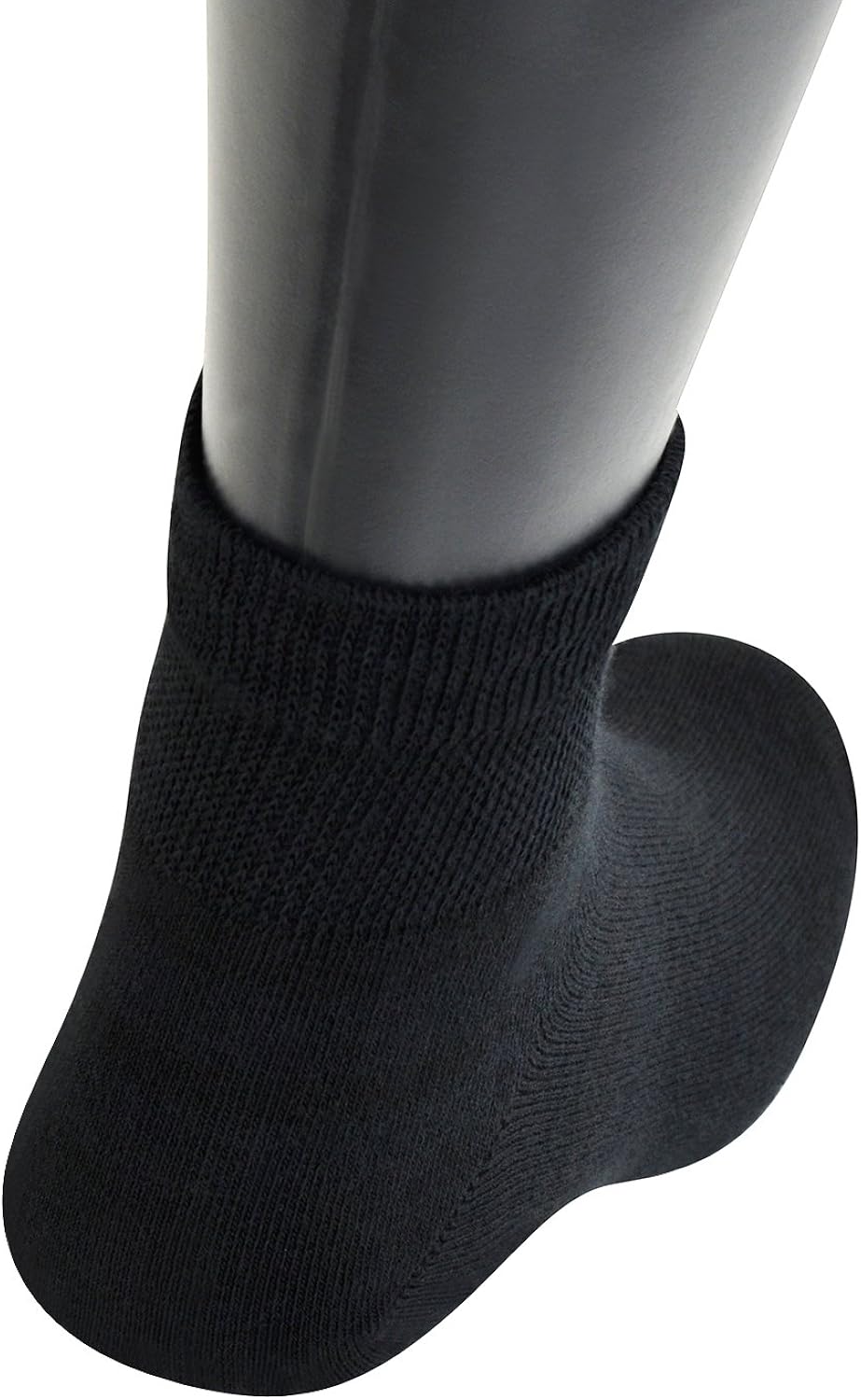 Yomandamor Mens Coolmax Ankle Wide Stretched Diabetic Socks with Seamless Toe,5 Pairs: Clothing