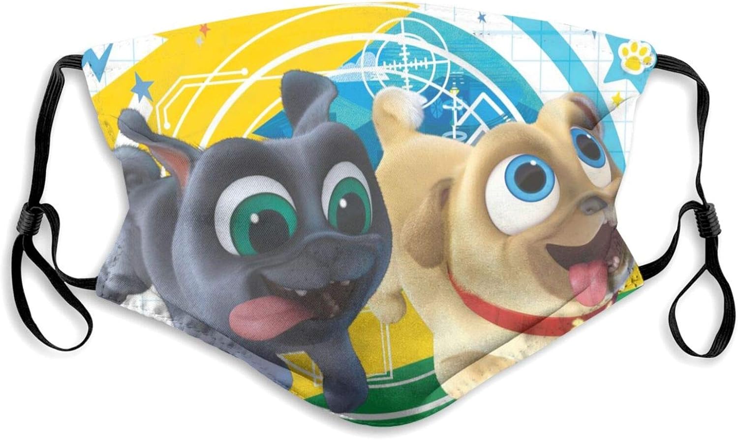 BLIOWL Pu-ppy Dog Pa-ls Face Mask Reusable Cloth Face Masks with 2 Filter Washable Adjustable Breathing Reusable Mouth Cover,Breathable Balaclava Bandanas Protective for Boys Girls