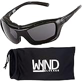 WYND Blocker Polarized Large Motorcycle Riding Sunglasses Sports Wrap Glasses