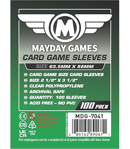 Amazon.com: Sleeve Kings Standard Card Game Sleeves (63.5x88mm) 100  Microns, Pack of 55 : Toys & Games