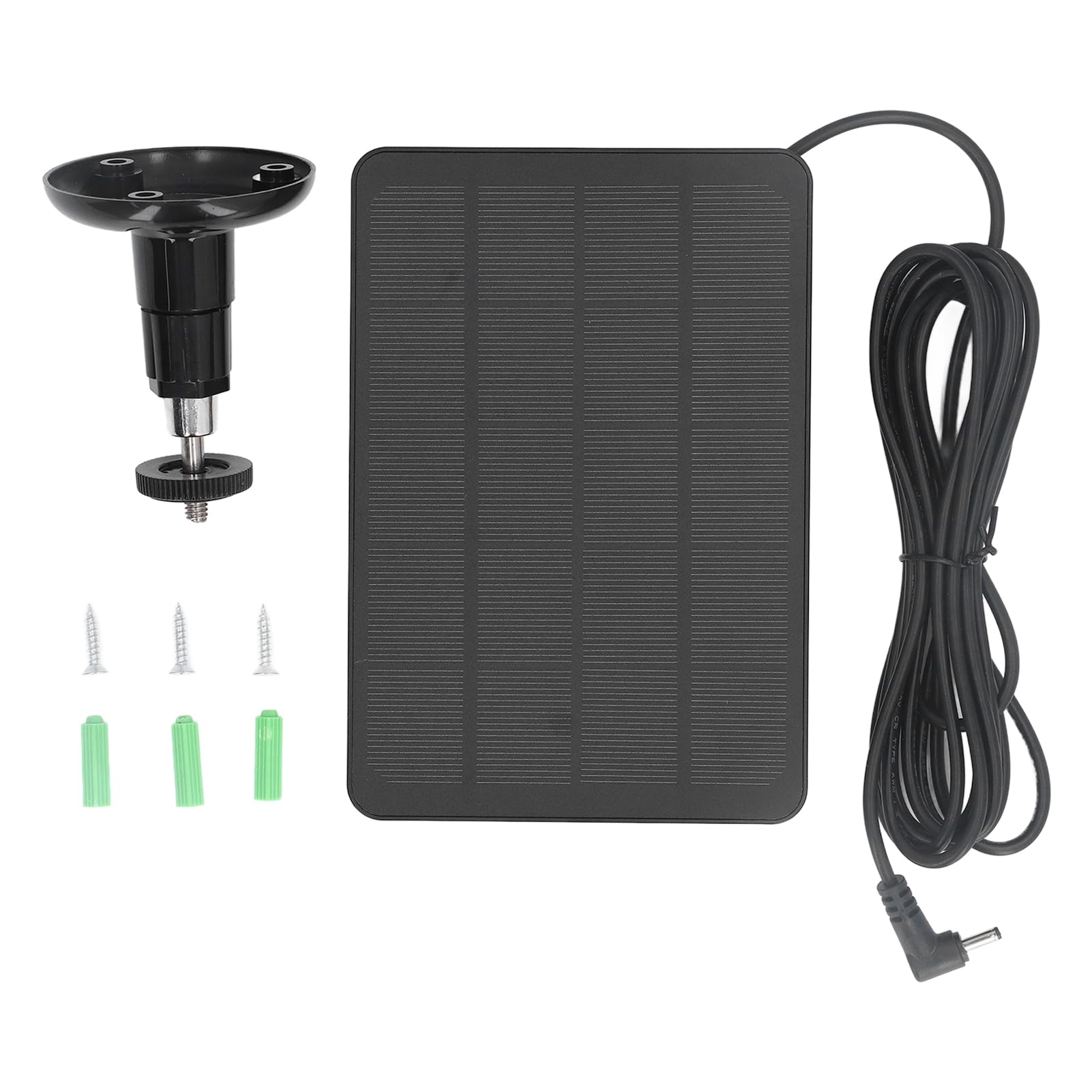 10W Solar Panel Charger Waterproof IP65 Portable Outdoor Solar Powered Battery for Security Cameras Compatible with Ring Spotlight Cam Stick Up Cam CSP4W-DC-B