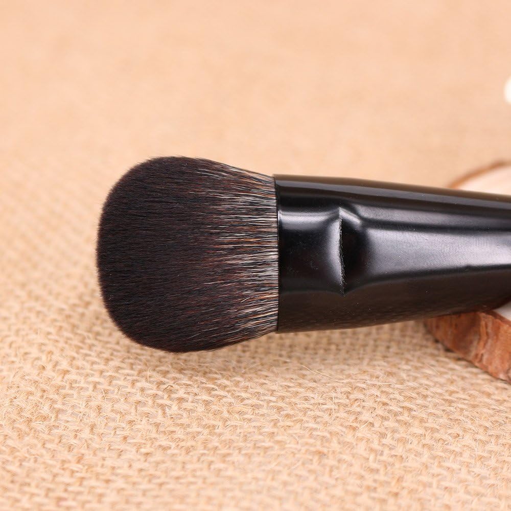 Vela.Yue Face Cheek Contour Brush Foundation Blusher Cream Crease Contouring Highlighting Makeup Brush, Black, Cheek Finish - Image 3