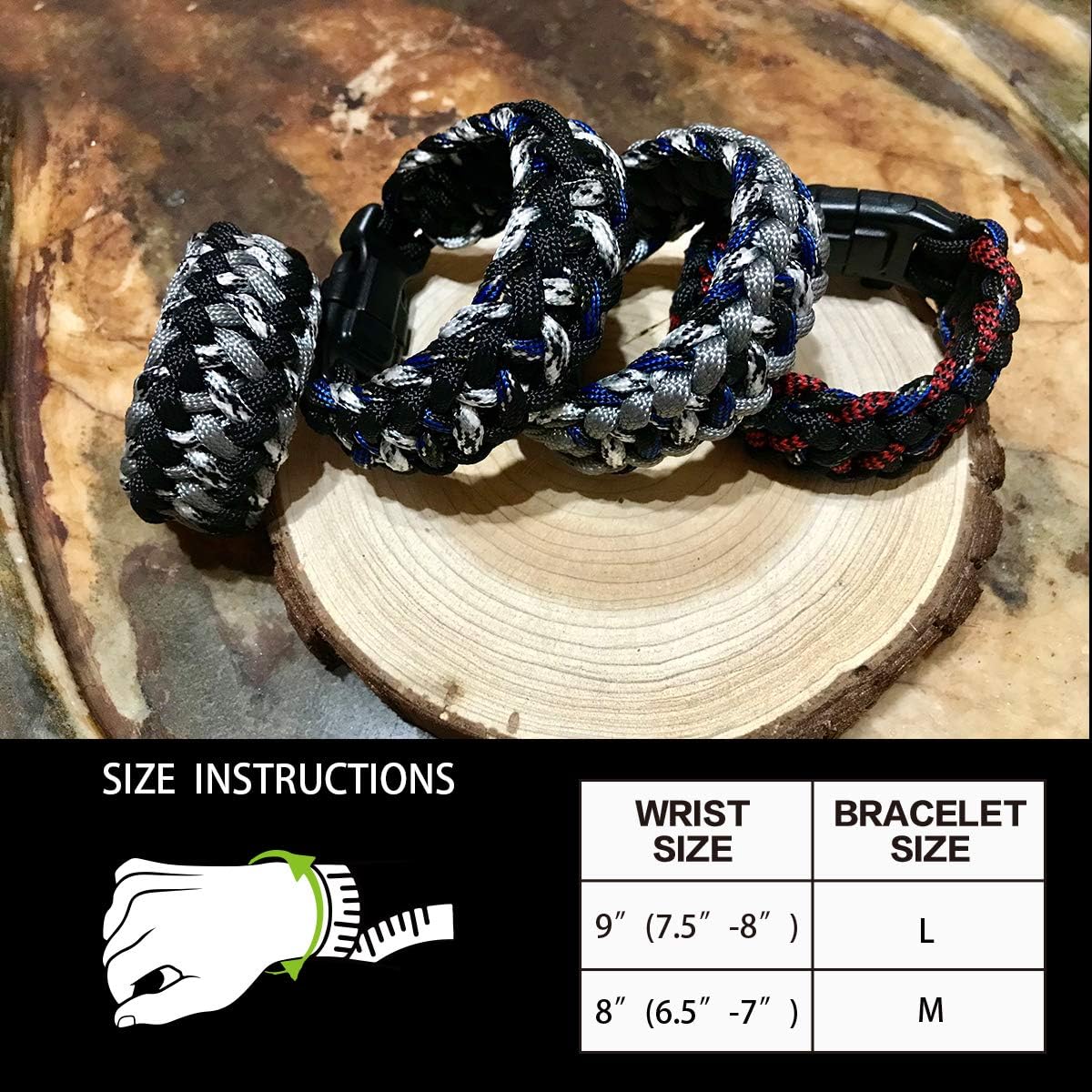 OMIWOUT Paracord Bracelets & Knife Lanyards & Keychains