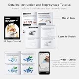 Shuttle Art 103 Pack Sketching Set Pencils Sketch Books in Zipper Case view 7