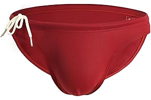 BRAVE PERSON Men's Fashion Low-Rise Swimming Briefs Pure Color Bikini Swimwear 1156