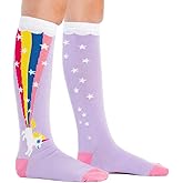 Sock It To Me Girls Rainbow Blast Unicorn Knee High Socks