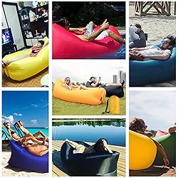 DERJLY Inflatable Lounger Air Sofa Hammock for