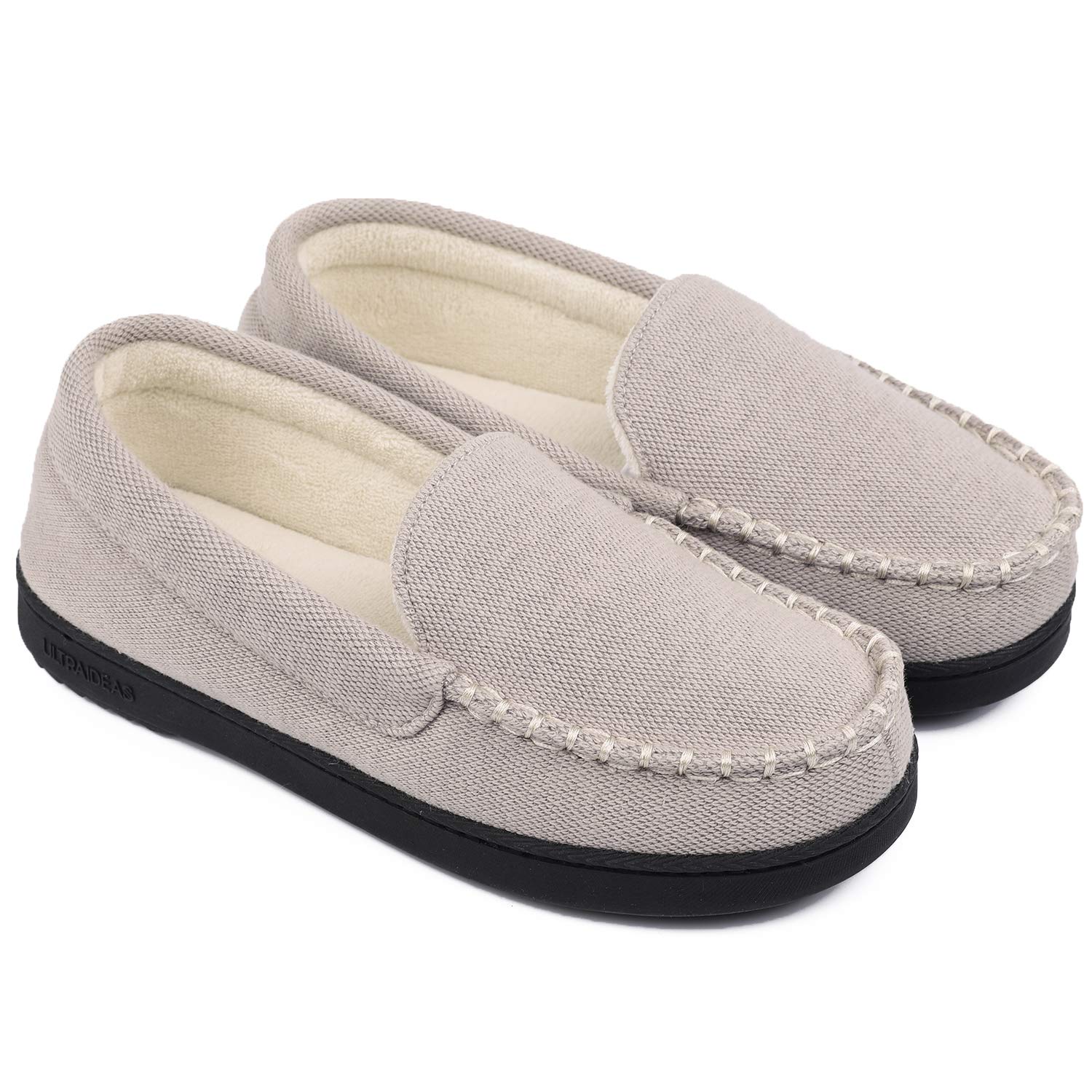 ladies moccasin slippers with outdoor sole