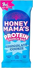 Honey Mama's, Chocolate Cookie Protein Crunch Bar, 8g Protein, No Refined Sugar, No Preservatives, Gluten Free, Dairy Free, S