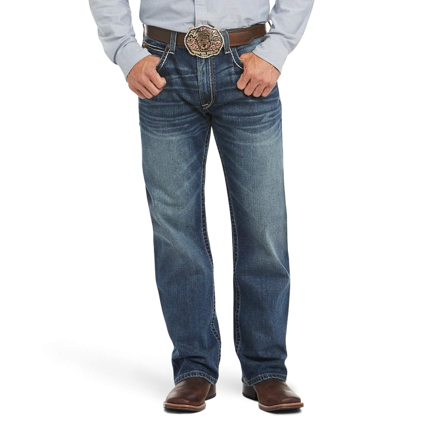 Buy Ariat M4 Low Rise Boot Cut Jeans Men’s Relaxed Fit Denim at Amazon.in
