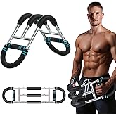 Twister Arm Trainer for Upper Body Workout – 90-270lb Adjustable Resistance Strength Training Bar for Chest, Biceps, Shoulders & Forearms | Home Gym Equipment for Men