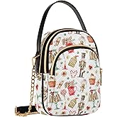 Yasala Holiday Festive Cell Phone Purse Crossbody Handbag Durable Shoulder Bag Travel Pouch