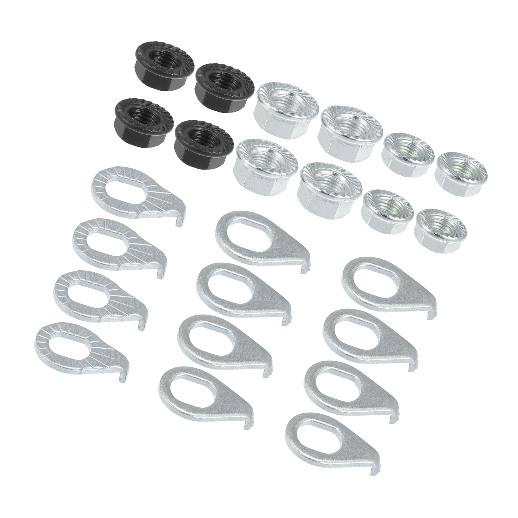 Motoforti 1 Set Bicycle M8/M9.5/M10 Bicycle Nut and M8/M10 Bike Safety Washer Long-lasting