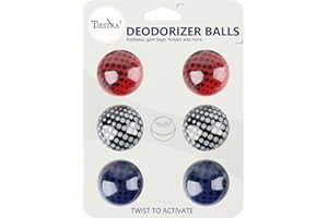 TIESTRA Shoe Deodorizer Balls (6 Pack) – Odor Eaters for Sneaker | Long-Lasting Odor Eliminator Air Freshener for Closet, Locker, Gym Bag, Drawer & Small Spaces | Cologne | Polka Dot