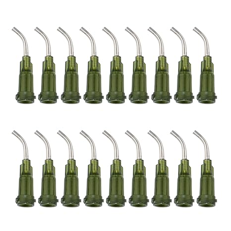 PATIKIL Applikationsnadelspitzen 23Ga – 10 Stück, 2 Zoll Länge, Stumpf, Luer Lock, Edelstahl & PP – Für Kleber, Öl, Tinte & Bastelarbeiten