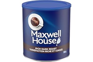 Maxwell House Rich Dark Roast Ground Coffee, 900 g Canister