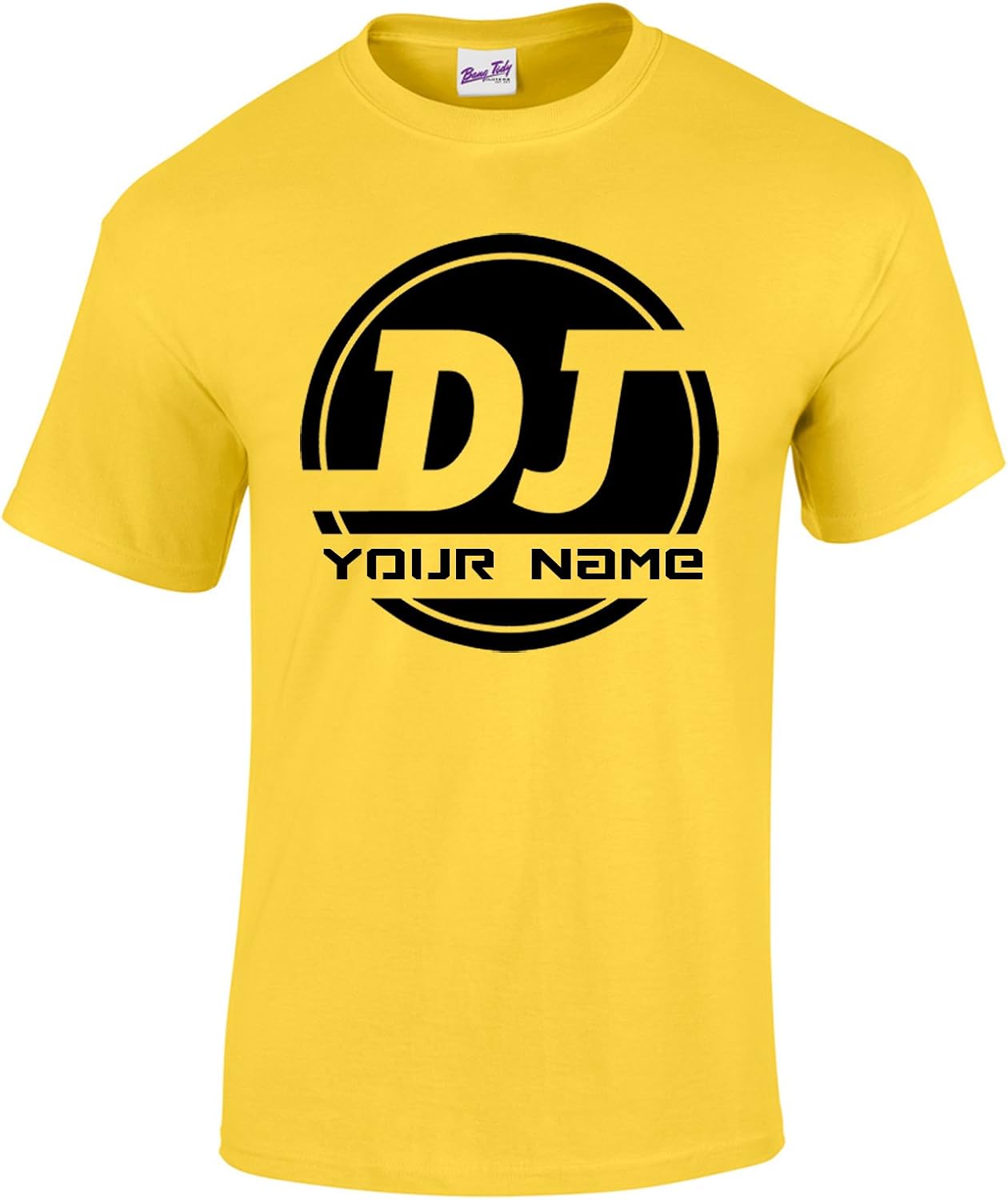 Bang Tidy Clothing Camiseta de Hombre Personalizada con Logo de DJ