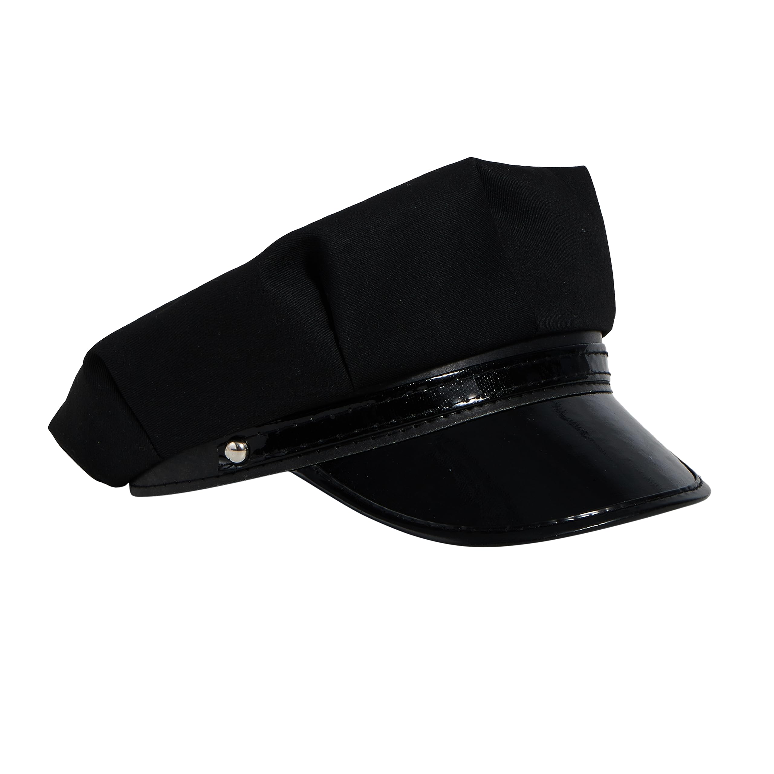 Photo 1 of Spooktacular Creations Halloween Black Chauffeur Hat,Taxi Driver Hat,Chauffeur Hats Costume, Limousine Limo Taxi Driver Accessory for Adults for Halloween Cosplay Costume,Theme Parties