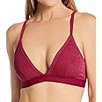Maidenform Women's Stretch Lace Triangle Wireless Bralette, DMSLTB, Spice Market Red, XL