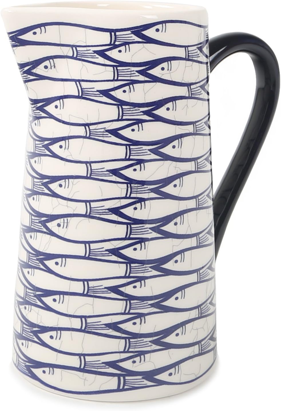 Jersey Pottery Sardine Run Small Jug, 7 x 7 x 12.5 cm, Blue