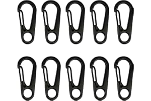 SWATOM Small Mini Carabiner Clip Tiny Spring Snap Hook Keychains Micro Carabiners for Paracord EDC Alloy Key Rings Outdoor Hiking Fishing Camping Backpack Accessories