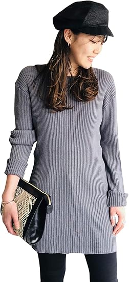 Amazon トゥデイフル Todayful Ramie Knit Op 36 ブルー ワンピース チュニック 通販