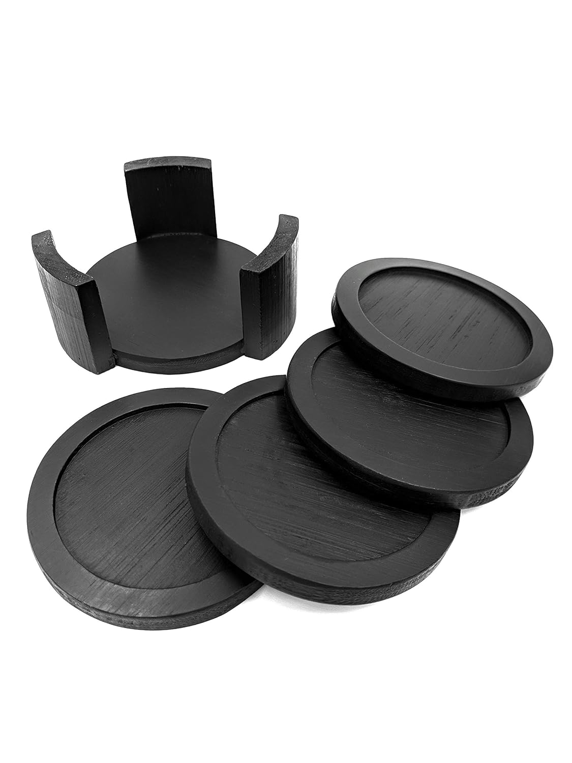 Onderzetters (glazen) 6 Table Protector Stackable Coaster Holder Cup