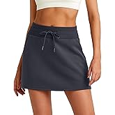 G4Free Smoofit Modal Soft Sweat Skirts for Women - A-Line Drawstring Summer Casual Lounge Short Skirt with Pockets