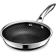 HexClad Hybrid Nonstick 7-Inch Frying Pan, Stay-Cool Handle, Dishwasher-Friendly, Oven-Safe Up to 900°F, Induction-Ready, Compatible with All Cooktops