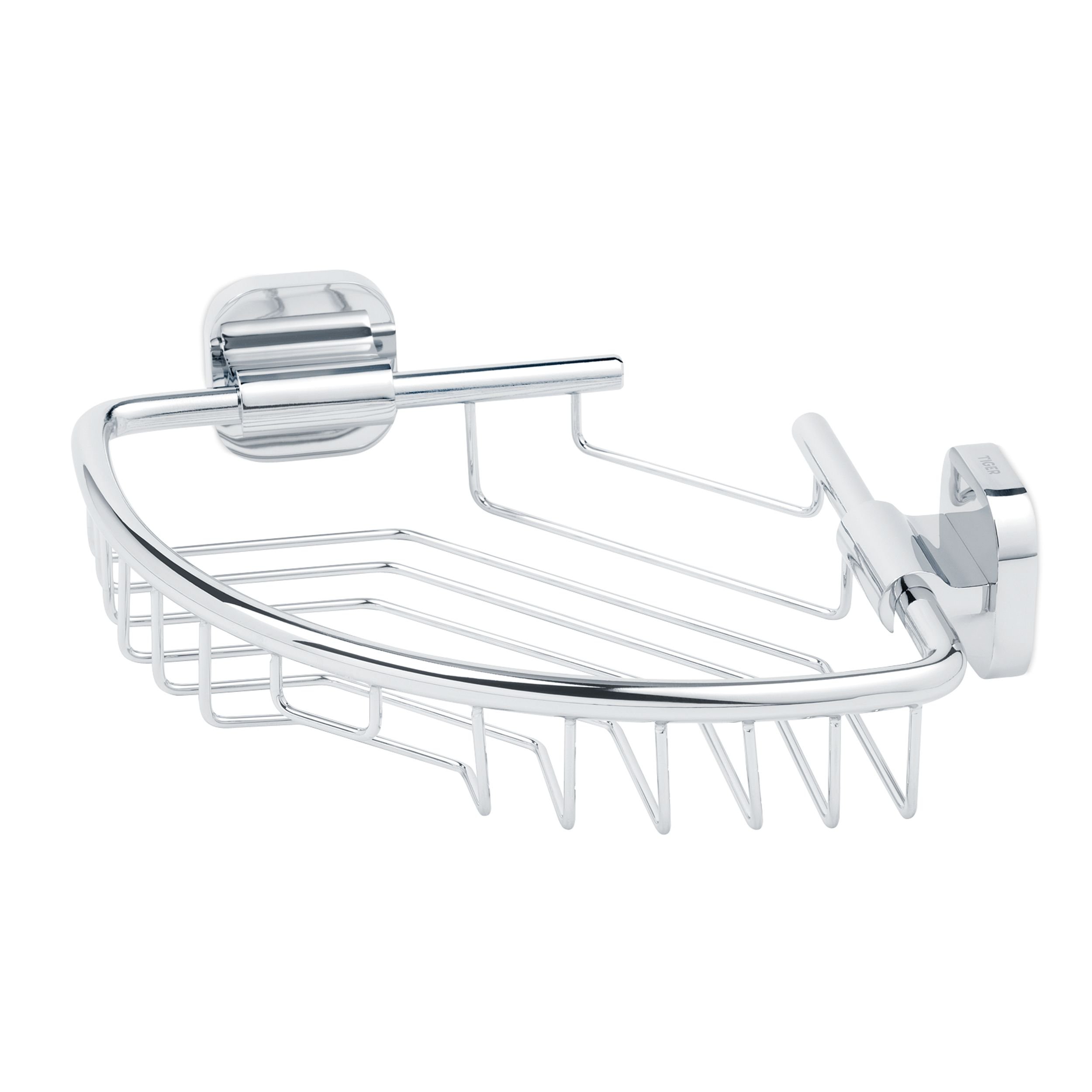 Tiger Ramos Corner Shower Basket, Chrome