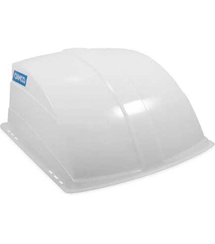 Hilitand 14 Inch RV Roof Vent Cover, PP Plastic, Odorless Airflow & Rain Protection, Fits Trailers & Motorhomes, Easy Install, White