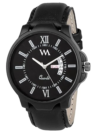 Wm Black Leather Mens Analog Watch-DD-022