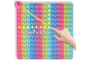 YADISHEN Multiplication Game Table 12 X 12 Math Flash Cards 3rd Grade Fingertip Fidget POP Toy Board Create a Variety of Multiplication additions for Teachers