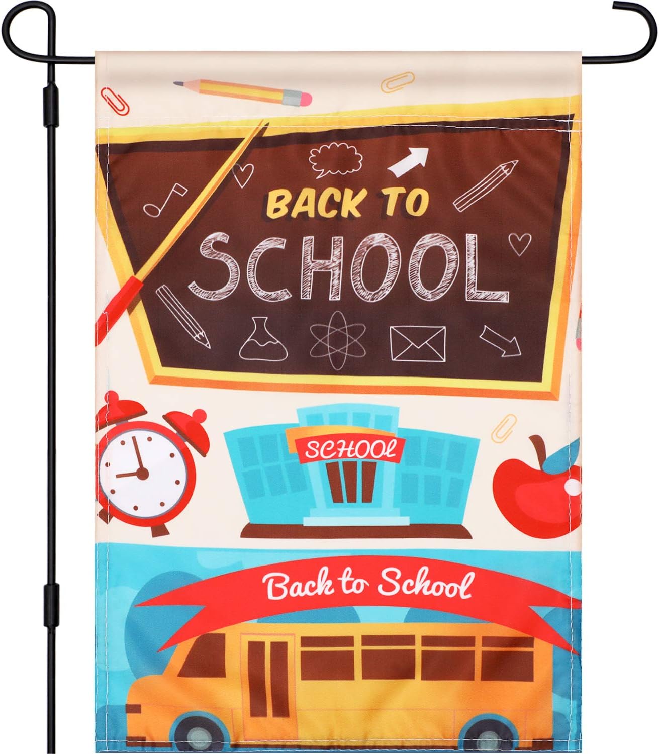 Back to School Flag School Garden Flag Yard Flag