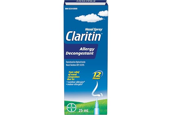 Claritin Allergy Decongestant Nasal Spray, Fast Acting Relief, 25ml