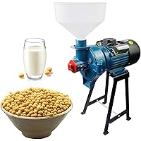 Electric Food Grinder Wet and Dry Grain Grinder Milling 110V Refiner Mill and Pulper 2in1 Grinding Machine With Funnel…